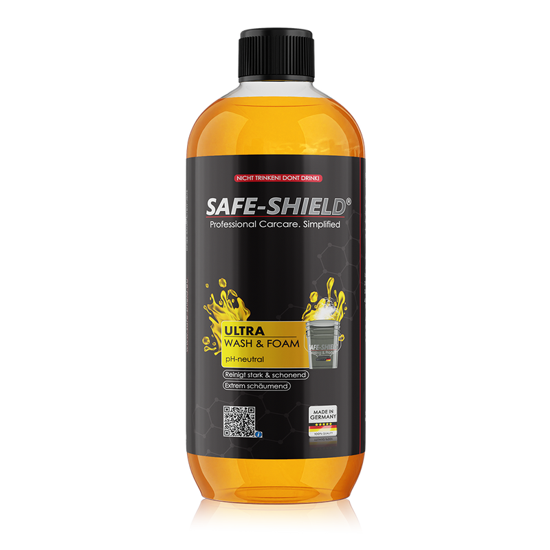 Safe-Shield pH-neutral car shampoo for regular vehicle washing