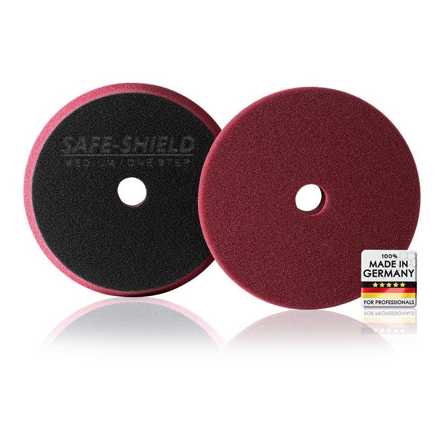 Pad de pulido Medium One-Step de Safe-Shield con superficie de pulido y cara de velcro