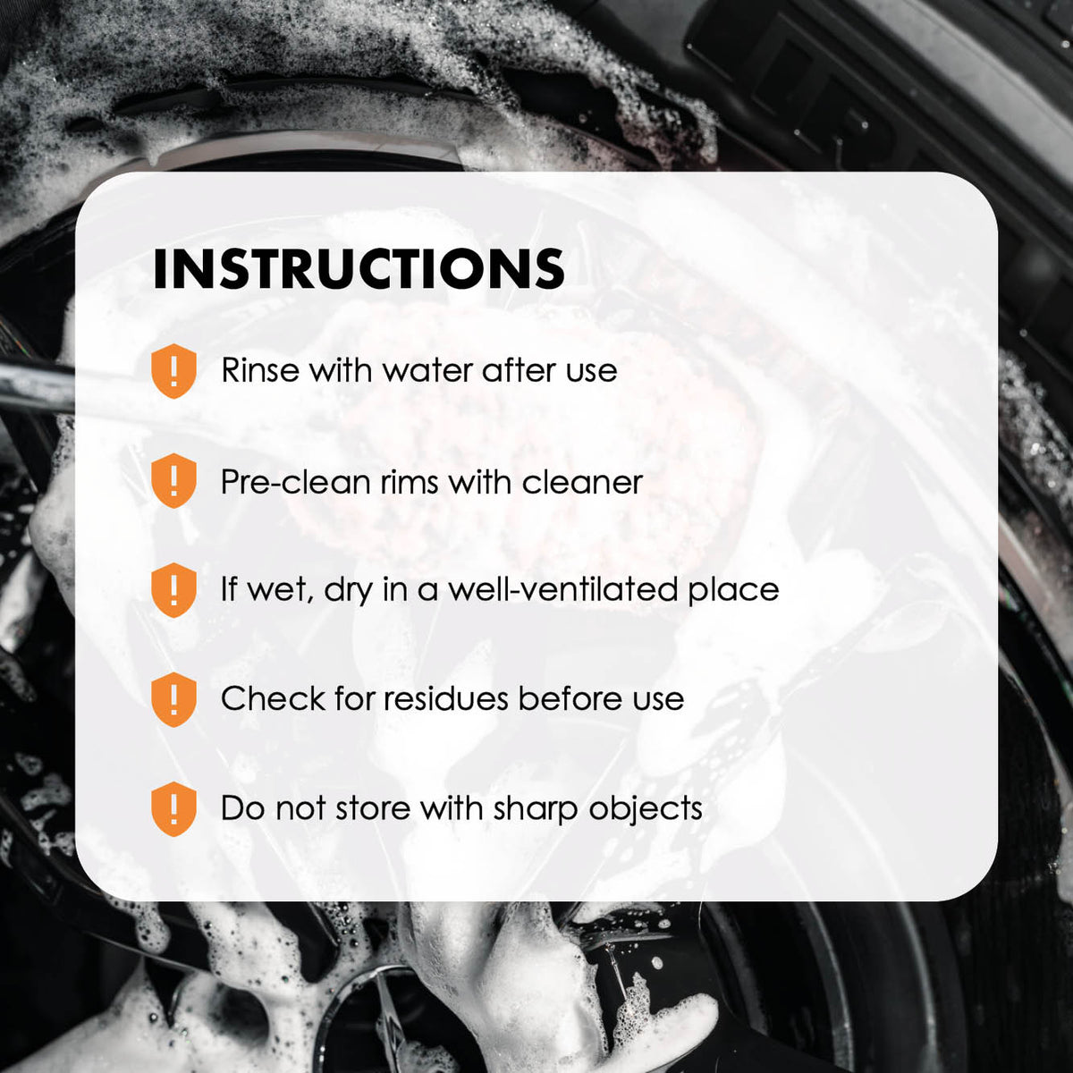 Use and care instructions for FiberForce wheel brushes
