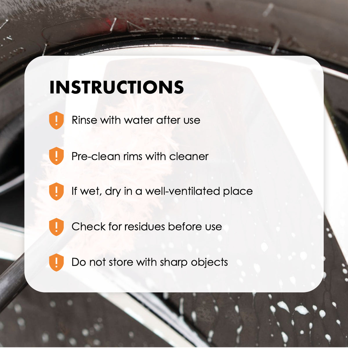 Use and care instructions for the flat wheel brush